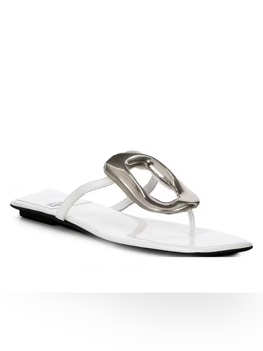 Jeffrey Campbell Linques Leather Ornament Flats Sandals - Size 9